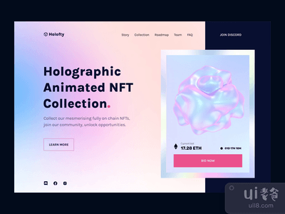 NFT市场（英雄部分） ?(NFT Marketplace (Hero section) ?)