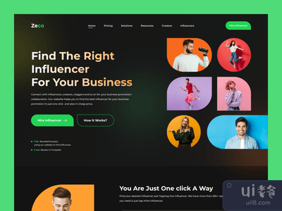 影响者网站头条(Influencer Website Header)