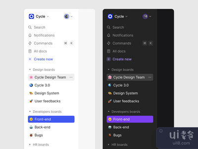 新的侧边栏UI(New Sidebar UI)