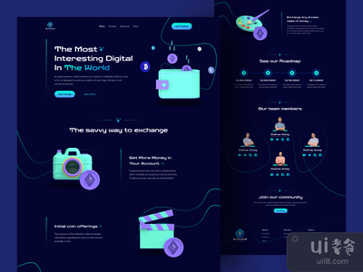 加密货币登陆页(Crypto Landing Page)