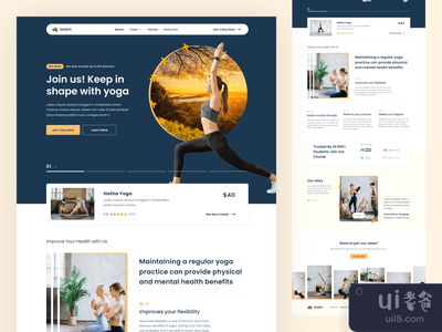 瑜伽登陆页面 - Semedi(Yoga Landing Page - Semedi)