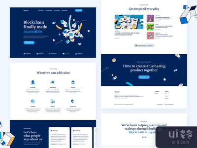 Byont - 区块链开发机构网站(Byont - Blockchain Development Agency Website)