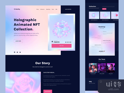 ?全息NFT市场（完整的动画）。(? Holographic NFT Marketplace (full animation))