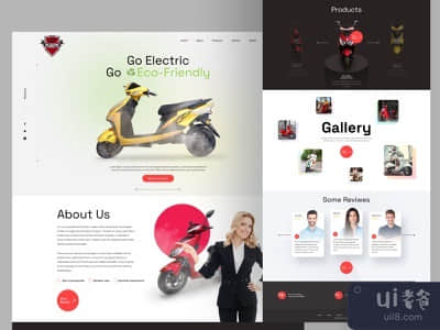 电动自行车登陆页(e-Bike Landing Page)