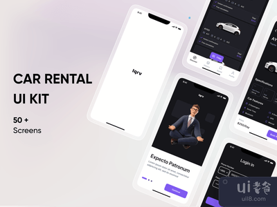 汽车租赁UI KIT(Car Rental UI KIT)