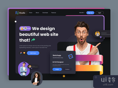 设计技巧 黑暗标题的探索(Design Skill Dark Header Exploration)