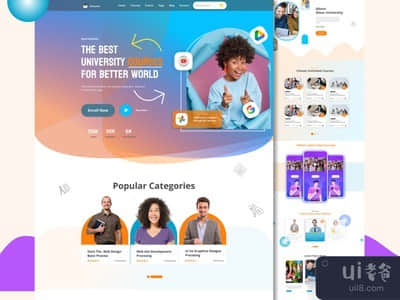 教育借贷页面设计(Education Lending Page Design)