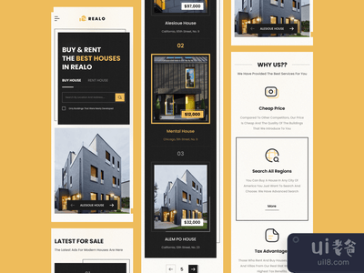 房地产主页(响应式)(Real Estate Homepage (responsive))