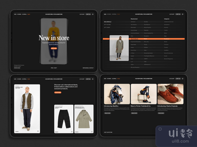 封面和服装店电子商务概念(Couverture & Garbstore E-commerce Concept)
