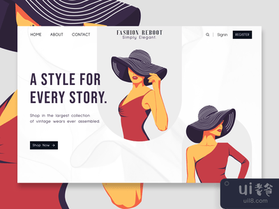 时尚登陆页(Fashion Landing page)