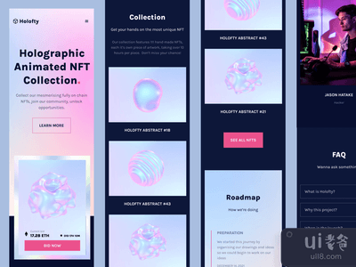 动画响应的NFT市场 ?(Animated Responsive NFT Marketplace ?)