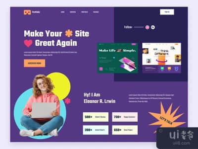 投资组合登陆页(Portfolio Landing page)