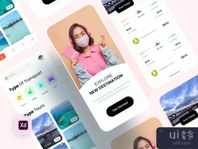 旅游APP设计UI(Travel App Design UI)