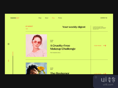 博客页面(blog page)