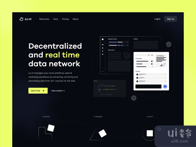 数据网络 - 登陆页(Data network – Landing page)