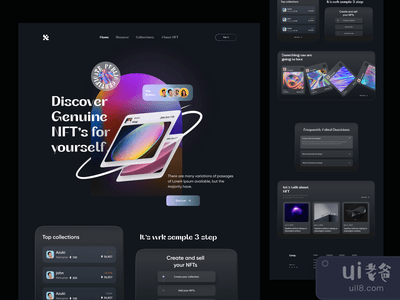 NFT平台重新设计 ( ?Dard mood )(NFT Platform Redesign ( ?Dard mood ))