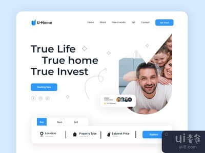 首页登陆页设计(home landing page design)