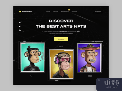 Nft登陆页(动画)(Nft landing page (animated))
