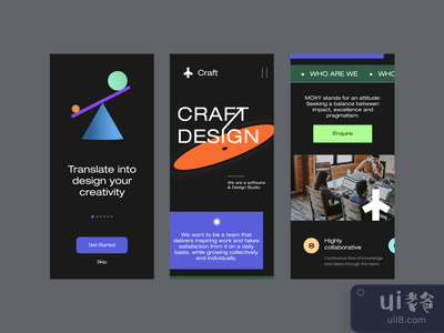 数字机构应用程序概念(Digital Agency App Concept)