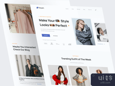 ? Fesyen - 时尚登陆页面探索(? Fesyen - Fashion Landing Page Exploration)