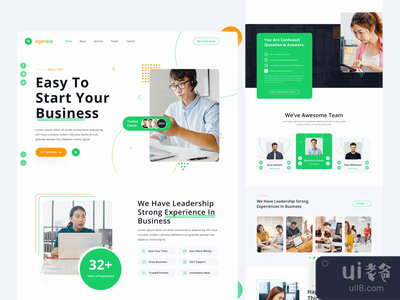 商业解决方案机构着陆页(Business Solution Agency Landing Page)