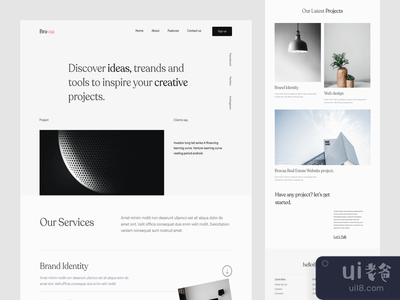 创意设计机构着陆页(Creative Design Agency Landing page)