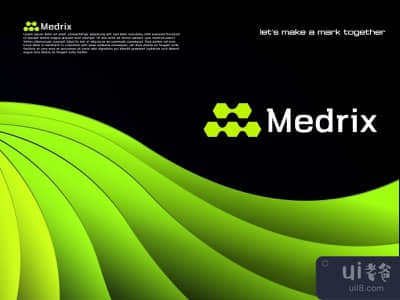 M字母标志设计 - NFT - 区块链标志(M letter logo design - NFT - Blockchain logo)