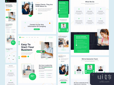 商业解决方案机构网站响应式(Business Solution Agency Website Responsive)