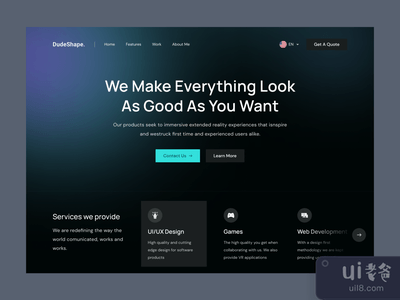 机构组合登陆页概念(Agency Portfolio Landing Page Concept)
