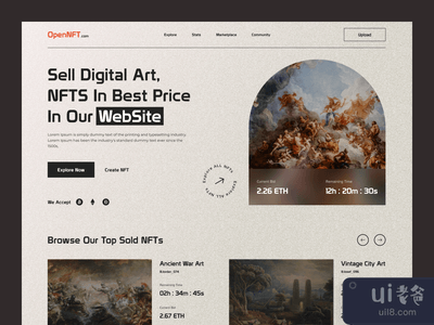 OpenNFT.com - NFT网站标题(OpenNFT.com - NFT Website Header)