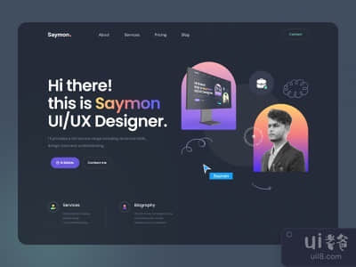 ?Personal portfolio web Ui design.(?Personal portfolio web Ui design.)