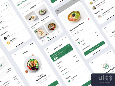 Kupa - 食品递送应用UI套件(Kupa - Food Delivery App UI Kit)