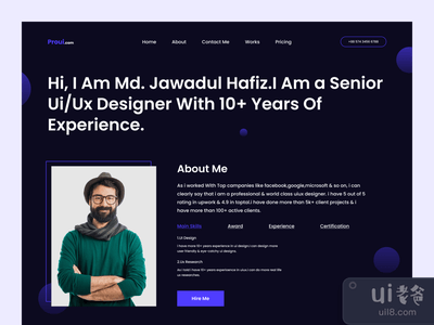 Proui.com - 组合网站标题(Proui.com - Portfolio Website Header)