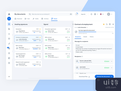 董事会 - 真实的网络应用(Board - Autenti web app)