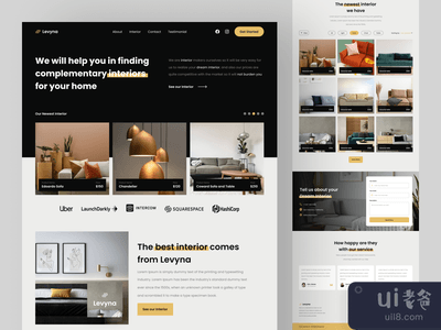 Levyna - 室内网页设计(Levyna - Interior Web Design)