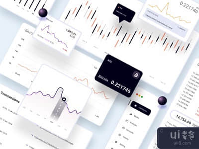 加密货币仪表板UI组件(Cryptocurrency Dashboard UI Components)