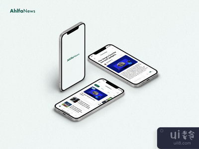 AhlfaNews新闻应用设计(AhlfaNews News App Design)