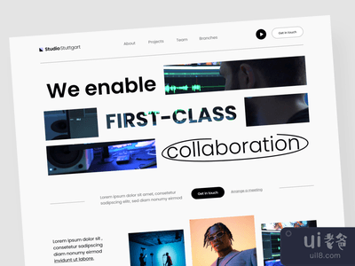 工作室 - 登陆页面设计(Studio - Landing page Design)