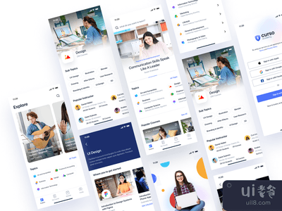 Curso - 在线课程UI工具包(Curso - Online Course UI Kit)
