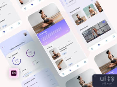 冥想应用程序的用户界面(Meditation App UI)