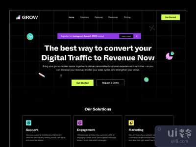 营销和销售工具登陆页(Marketing & Sales tools landing page)