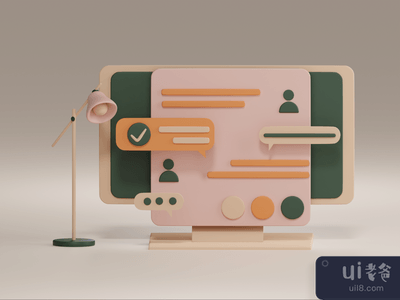 3D用户界面插图(3D UI illustration)