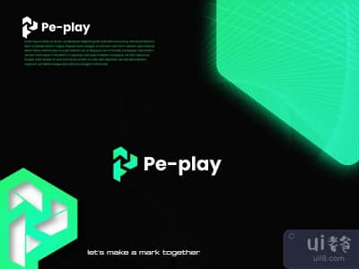 P字母标志 - 播放 - P标志(P letter logo - play - p logo)