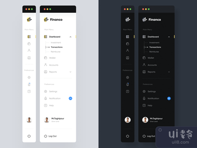侧边栏导航(Sidebar navigation)