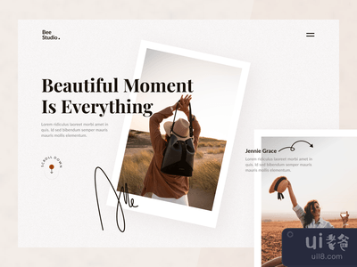 摄影网站 - 标题探索 ?(Photography Website - Header Exploration ?)