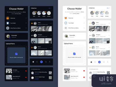 NFTS组件 - NFT移动应用UI工具包(NFTS Component - NFT Mobile App UI Kit)