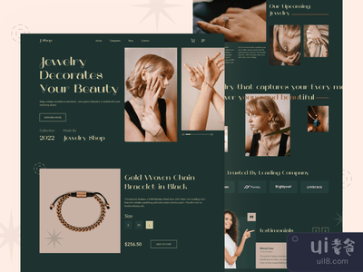 珠宝店着陆页(Jewelry Shop Landing Page)
