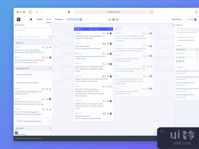 Tara.ai - 冲刺模式的浅色和深色主题(Tara.ai - Sprint mode Light & Dark theme)