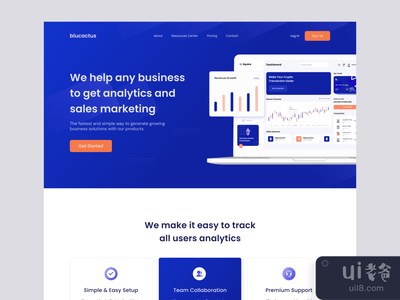 Saas登陆页面设计(Saas Landing Page Design)