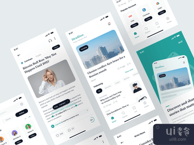 头条新闻 - 新闻应用UI工具包(Headline - News App UI Kit)